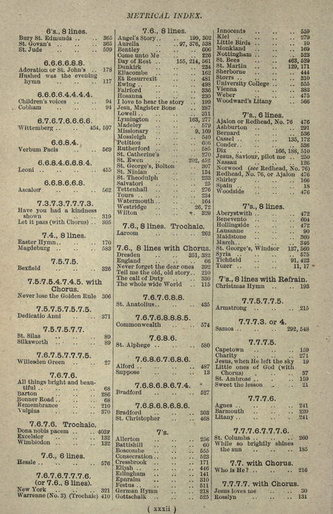 The Sunday School Hymnary: a twentieth century hymnal for young people (4th ed.) page xxxv