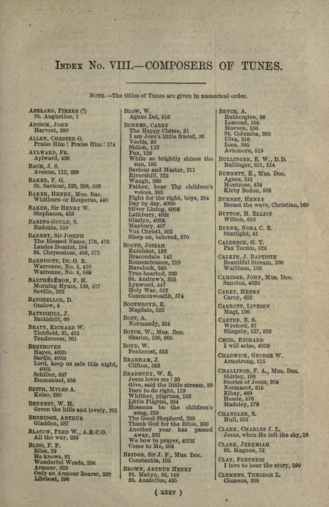 The Sunday School Hymnary: a twentieth century hymnal for young people (4th ed.) page xxxviii