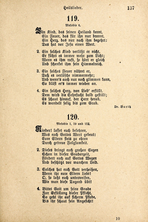 Sonntagsschulharfe: Eine Sammlung auserlesener Lieder und Melodien für die Jugend page 137