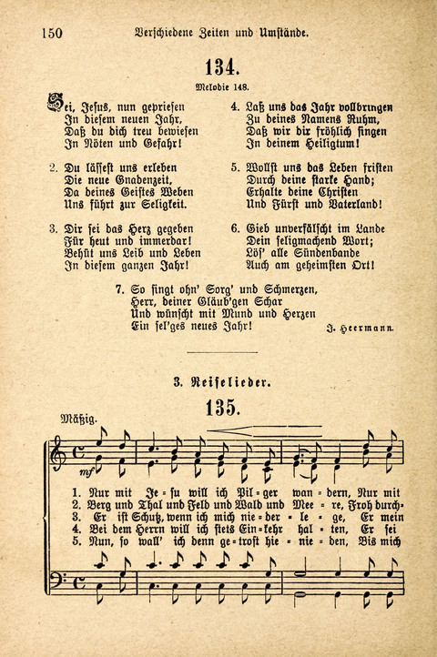 Sonntagsschulharfe: Eine Sammlung auserlesener Lieder und Melodien für die Jugend page 150