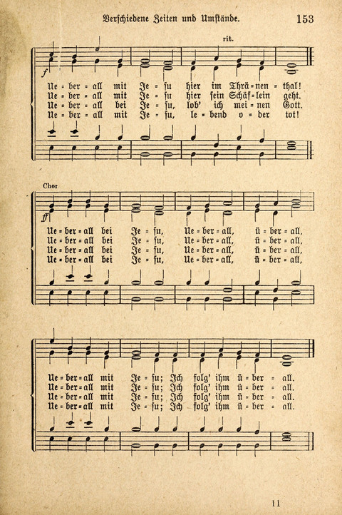 Sonntagsschulharfe: Eine Sammlung auserlesener Lieder und Melodien für die Jugend page 153