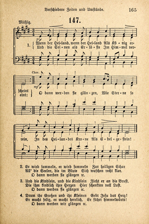 Sonntagsschulharfe: Eine Sammlung auserlesener Lieder und Melodien für die Jugend page 165