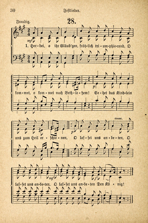 Sonntagsschulharfe: Eine Sammlung auserlesener Lieder und Melodien für die Jugend page 30