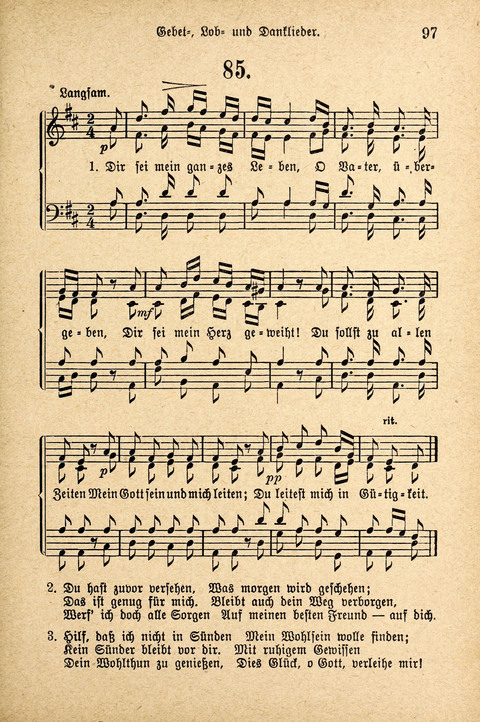 Sonntagsschulharfe: Eine Sammlung auserlesener Lieder und Melodien für die Jugend page 97