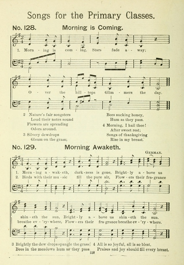 The Sabbath School Hymnal, a collection of songs, services and responses for Jewish Sabbath schools, and homes 4th rev. ed. page 113