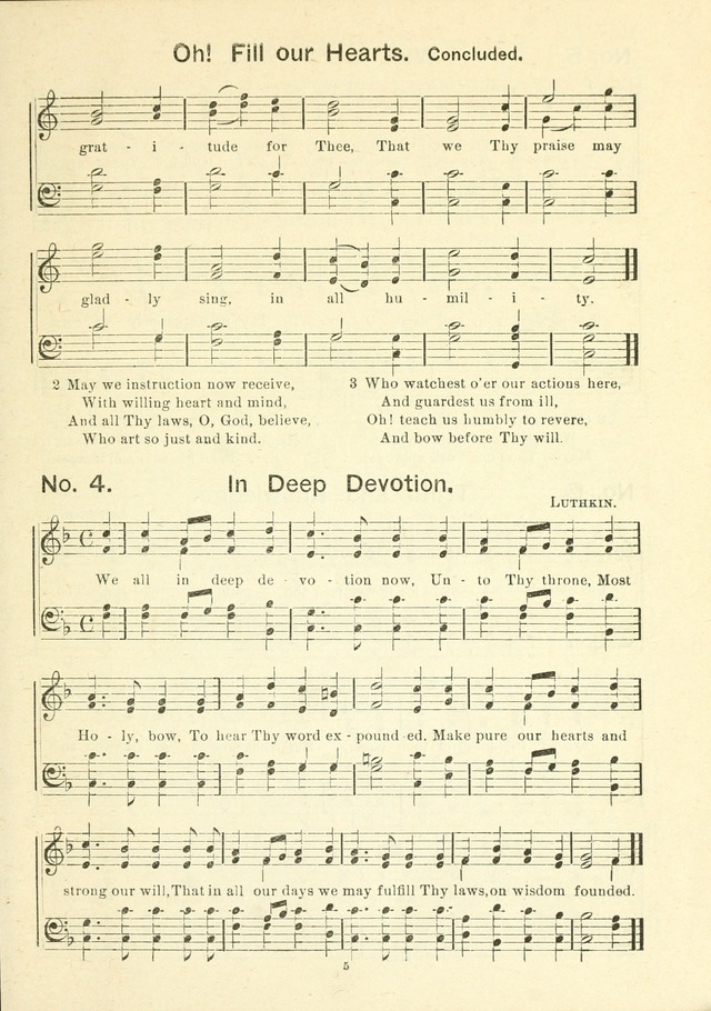 The Sabbath School Hymnal, a collection of songs, services and responses for Jewish Sabbath schools, and homes 4th rev. ed. page 6