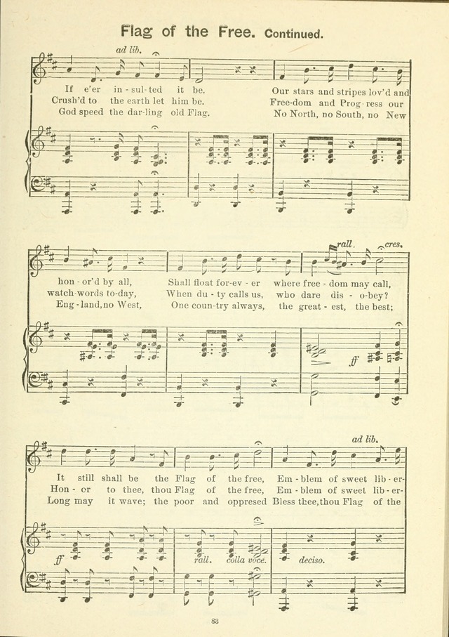 The Sabbath School Hymnal, a collection of songs, services and responses for Jewish Sabbath schools, and homes 4th rev. ed. page 84