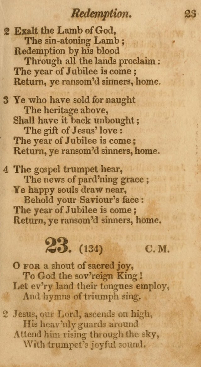 Sunday School Hymn Book. (19th ed) page 23