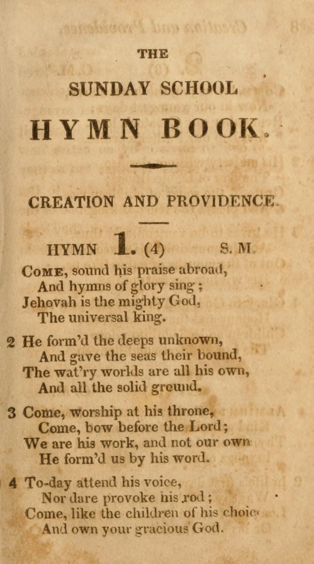 Sunday School Hymn Book. (19th ed) page 7