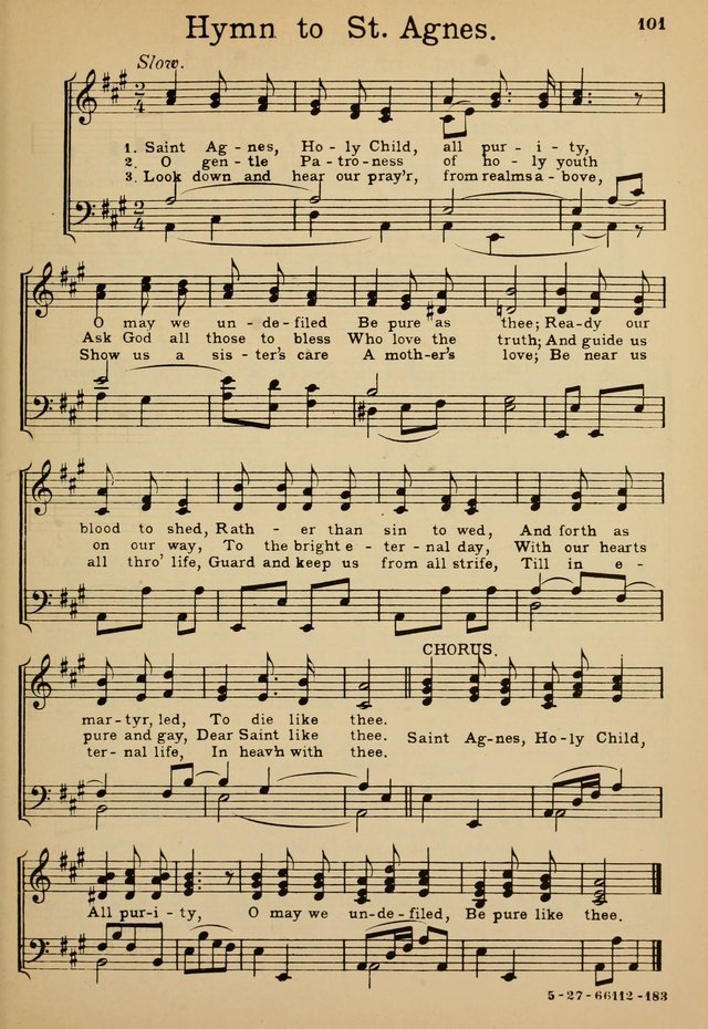 Sunday School Hymn Book page 101