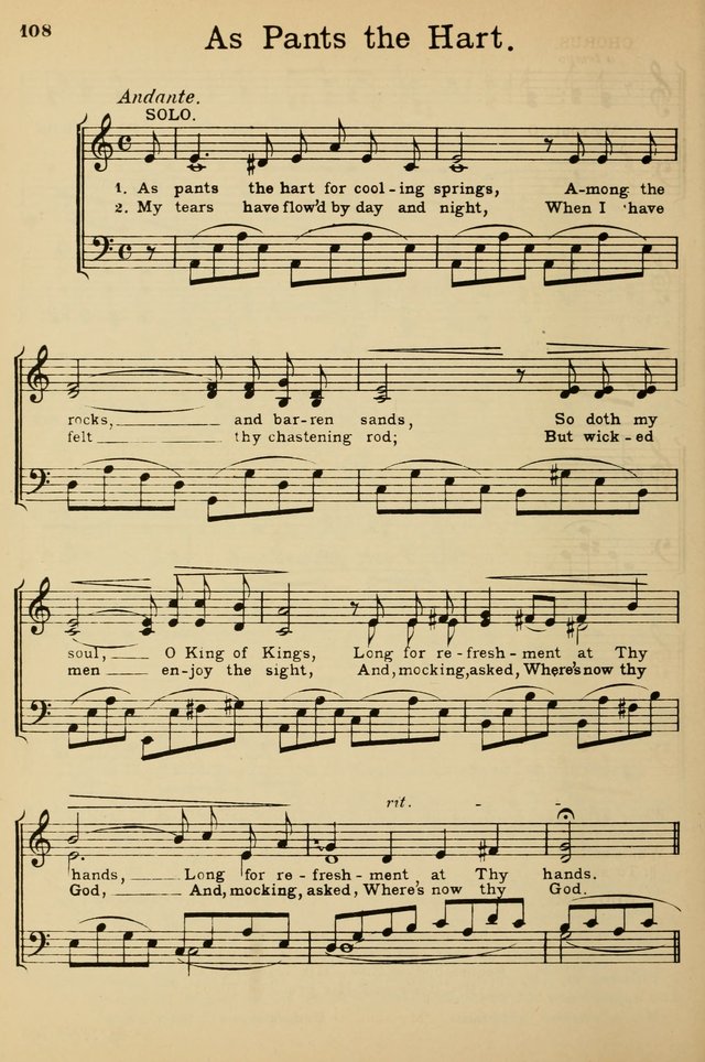 Sunday School Hymn Book page 108