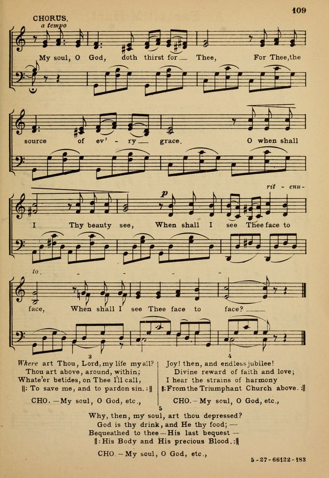 Sunday School Hymn Book page 109