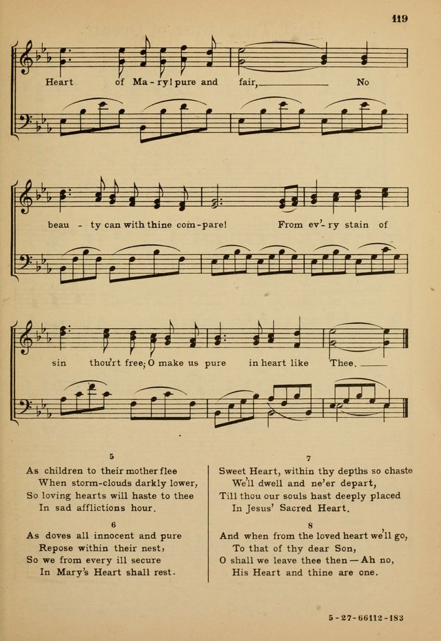 Sunday School Hymn Book page 119