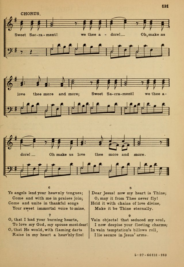 Sunday School Hymn Book page 131