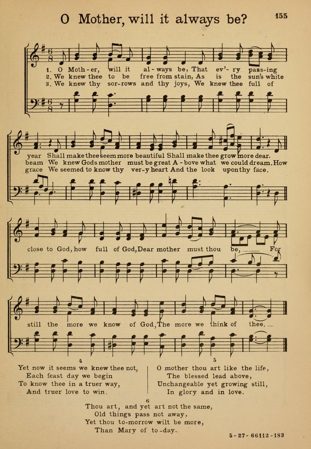 Sunday School Hymn Book page 155