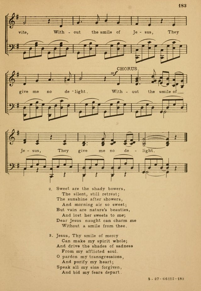 Sunday School Hymn Book page 183