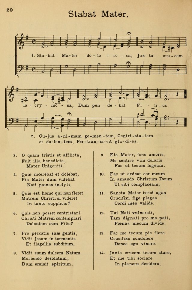 Sunday School Hymn Book page 20