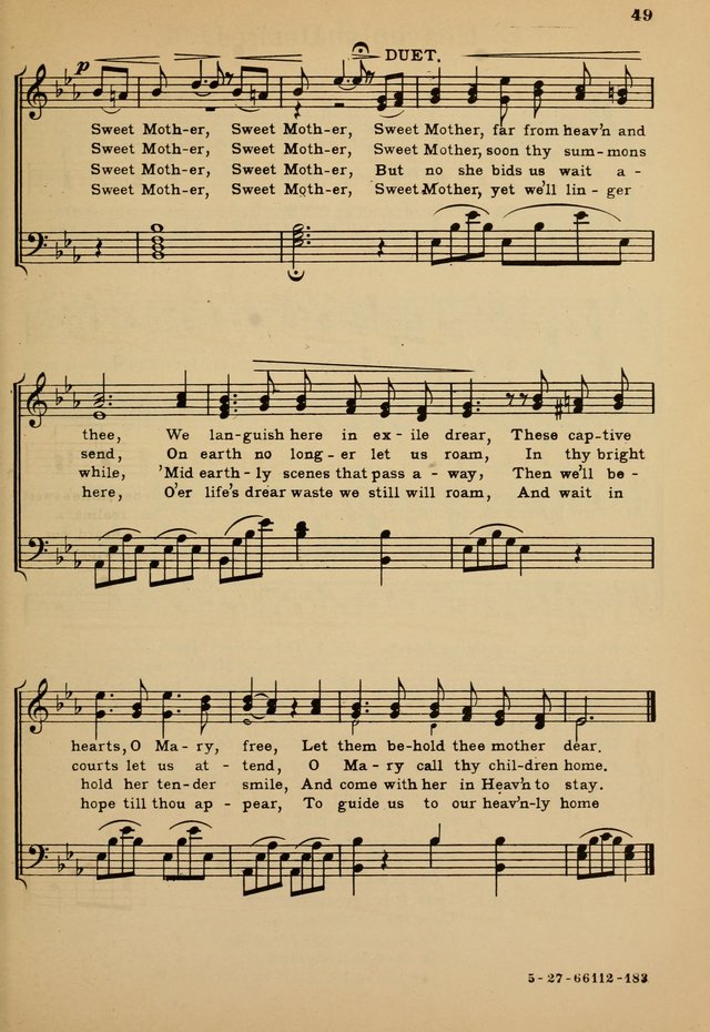 Sunday School Hymn Book page 49