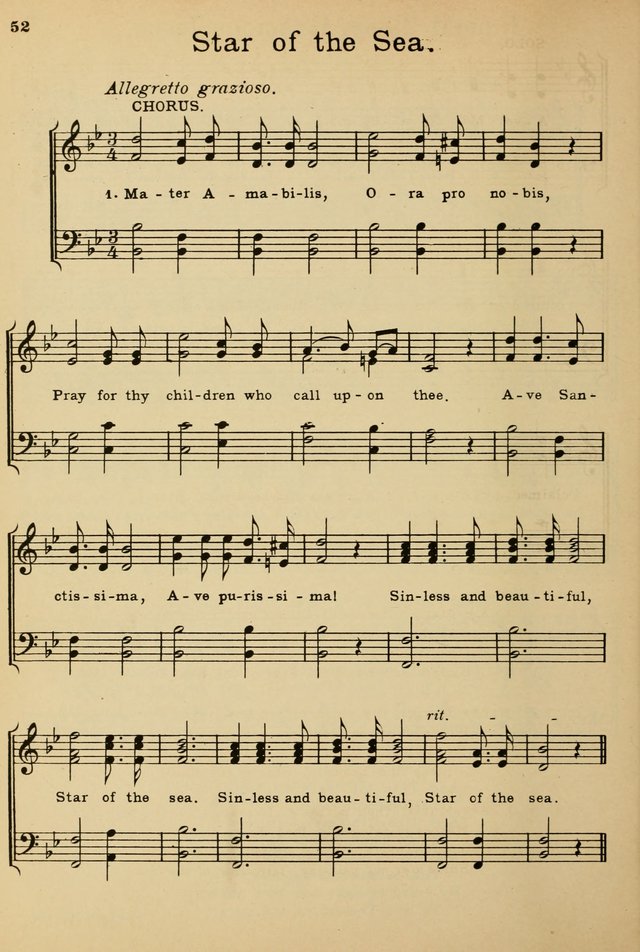 Sunday School Hymn Book page 52