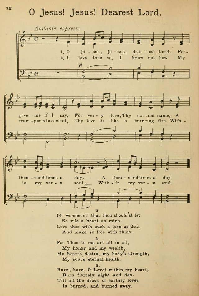 Sunday School Hymn Book page 72