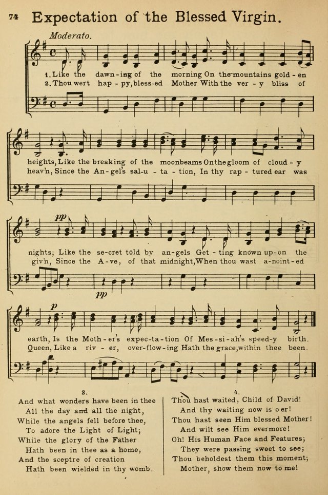 Sunday School Hymn Book page 74