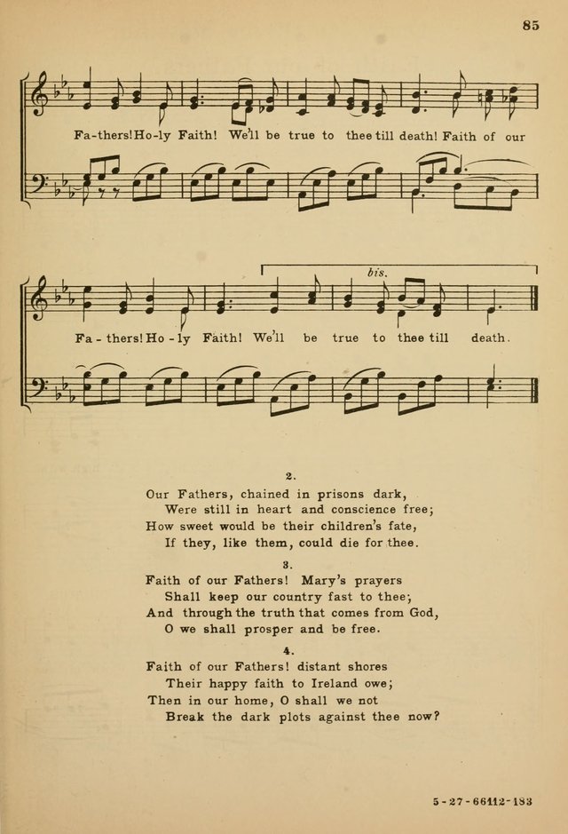 Sunday School Hymn Book page 85