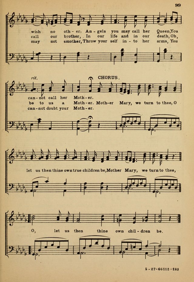 Sunday School Hymn Book page 99