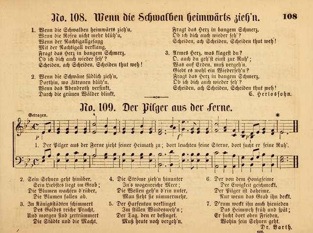 Sonntags-Schul-Harfe: sammlung drei- und vierstimmiger Lieder, Choräle und Responsorien: der Jugend der deutschen evang.-lutherischen Kirche in Amerika (Neuestes Aufl.) page 103