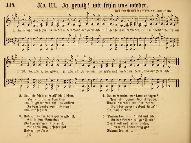 Sonntags-Schul-Harfe: sammlung drei- und vierstimmiger Lieder, Choräle und Responsorien: der Jugend der deutschen evang.-lutherischen Kirche in Amerika (Neuestes Aufl.) page 108