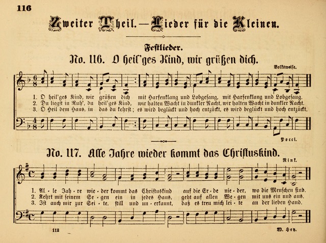 Sonntags-Schul-Harfe: sammlung drei- und vierstimmiger Lieder, Choräle und Responsorien: der Jugend der deutschen evang.-lutherischen Kirche in Amerika (Neuestes Aufl.) page 110