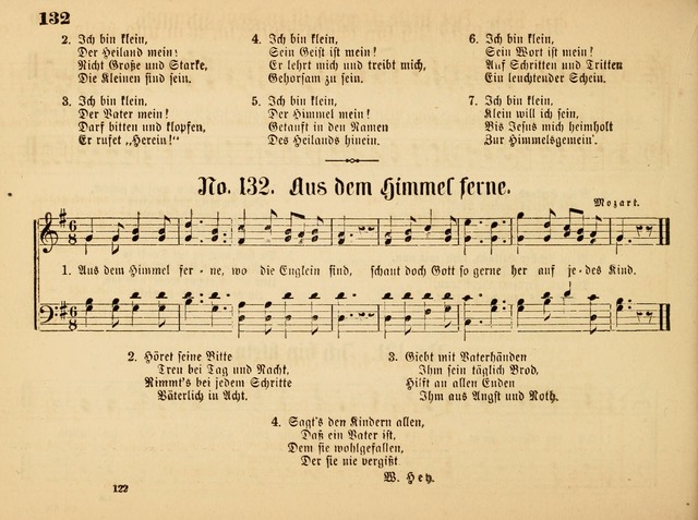 Sonntags-Schul-Harfe: sammlung drei- und vierstimmiger Lieder, Choräle und Responsorien: der Jugend der deutschen evang.-lutherischen Kirche in Amerika (Neuestes Aufl.) page 120