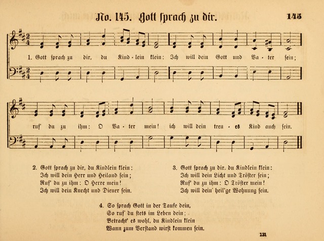 Sonntags-Schul-Harfe: sammlung drei- und vierstimmiger Lieder, Choräle und Responsorien: der Jugend der deutschen evang.-lutherischen Kirche in Amerika (Neuestes Aufl.) page 129