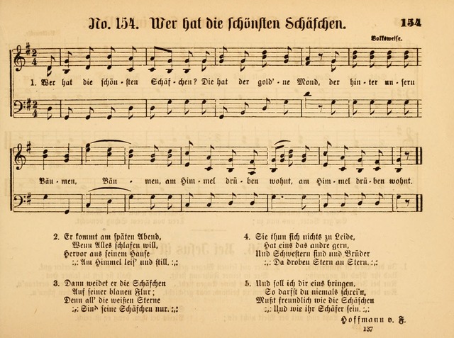 Sonntags-Schul-Harfe: sammlung drei- und vierstimmiger Lieder, Choräle und Responsorien: der Jugend der deutschen evang.-lutherischen Kirche in Amerika (Neuestes Aufl.) page 135