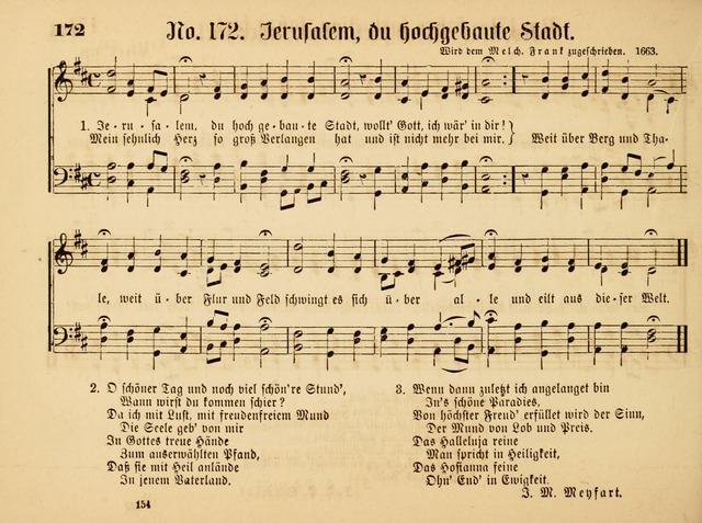 Sonntags-Schul-Harfe: sammlung drei- und vierstimmiger Lieder, Choräle und Responsorien: der Jugend der deutschen evang.-lutherischen Kirche in Amerika (Neuestes Aufl.) page 152