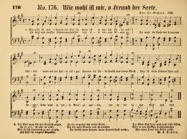 Sonntags-Schul-Harfe: sammlung drei- und vierstimmiger Lieder, Choräle und Responsorien: der Jugend der deutschen evang.-lutherischen Kirche in Amerika (Neuestes Aufl.) page 156