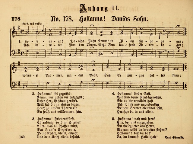 Sonntags-Schul-Harfe: sammlung drei- und vierstimmiger Lieder, Choräle und Responsorien: der Jugend der deutschen evang.-lutherischen Kirche in Amerika (Neuestes Aufl.) page 158