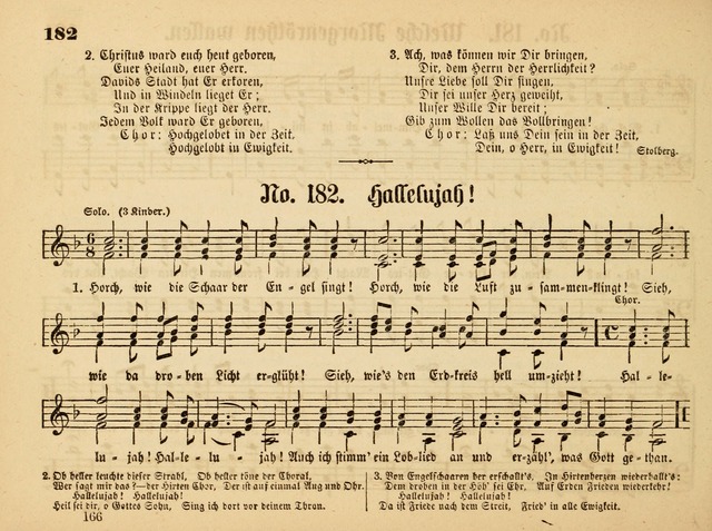 Sonntags-Schul-Harfe: sammlung drei- und vierstimmiger Lieder, Choräle und Responsorien: der Jugend der deutschen evang.-lutherischen Kirche in Amerika (Neuestes Aufl.) page 164