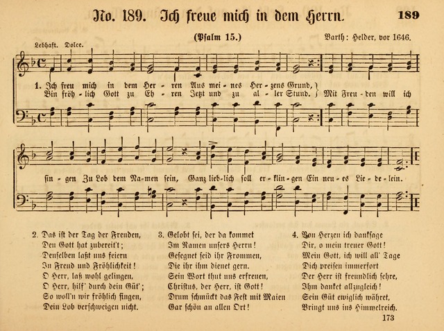 Sonntags-Schul-Harfe: sammlung drei- und vierstimmiger Lieder, Choräle und Responsorien: der Jugend der deutschen evang.-lutherischen Kirche in Amerika (Neuestes Aufl.) page 171