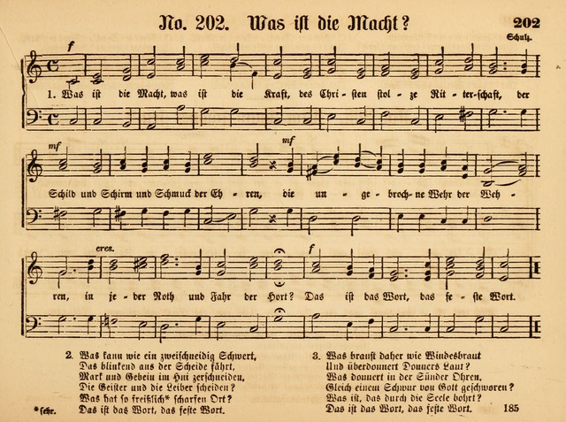 Sonntags-Schul-Harfe: sammlung drei- und vierstimmiger Lieder, Choräle und Responsorien: der Jugend der deutschen evang.-lutherischen Kirche in Amerika (Neuestes Aufl.) page 183