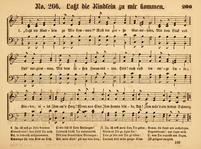 Sonntags-Schul-Harfe: sammlung drei- und vierstimmiger Lieder, Choräle und Responsorien: der Jugend der deutschen evang.-lutherischen Kirche in Amerika (Neuestes Aufl.) page 187