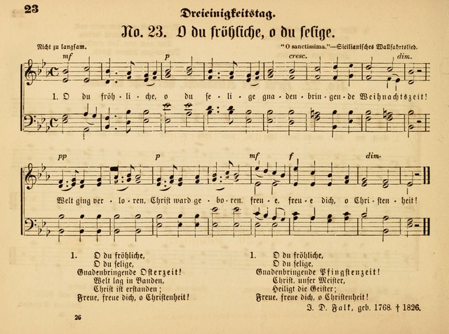 Sonntags-Schul-Harfe: sammlung drei- und vierstimmiger Lieder, Choräle und Responsorien: der Jugend der deutschen evang.-lutherischen Kirche in Amerika (Neuestes Aufl.) page 22