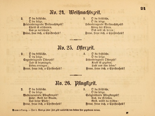 Sonntags-Schul-Harfe: sammlung drei- und vierstimmiger Lieder, Choräle und Responsorien: der Jugend der deutschen evang.-lutherischen Kirche in Amerika (Neuestes Aufl.) page 23