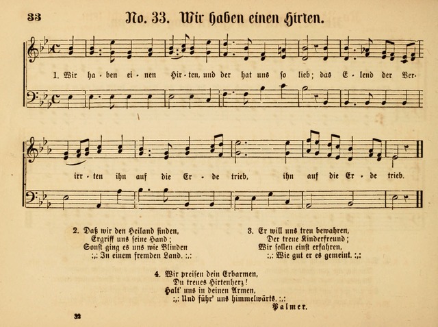 Sonntags-Schul-Harfe: sammlung drei- und vierstimmiger Lieder, Choräle und Responsorien: der Jugend der deutschen evang.-lutherischen Kirche in Amerika (Neuestes Aufl.) page 28