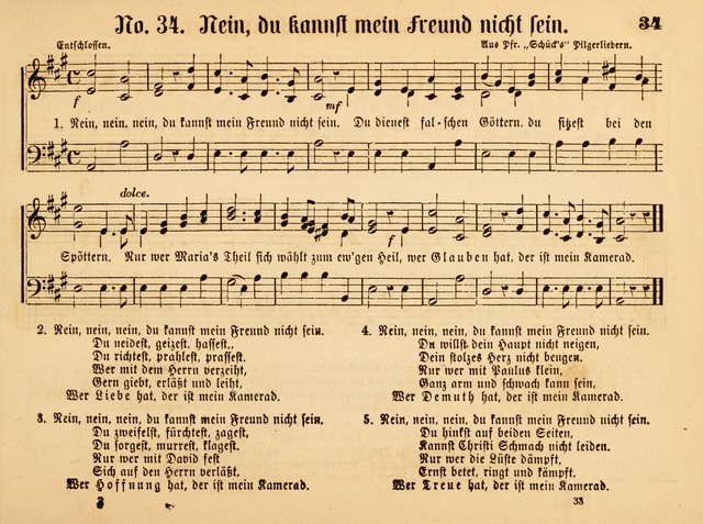 Sonntags-Schul-Harfe: sammlung drei- und vierstimmiger Lieder, Choräle und Responsorien: der Jugend der deutschen evang.-lutherischen Kirche in Amerika (Neuestes Aufl.) page 29