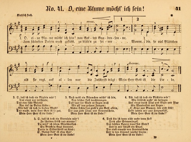 Sonntags-Schul-Harfe: sammlung drei- und vierstimmiger Lieder, Choräle und Responsorien: der Jugend der deutschen evang.-lutherischen Kirche in Amerika (Neuestes Aufl.) page 35