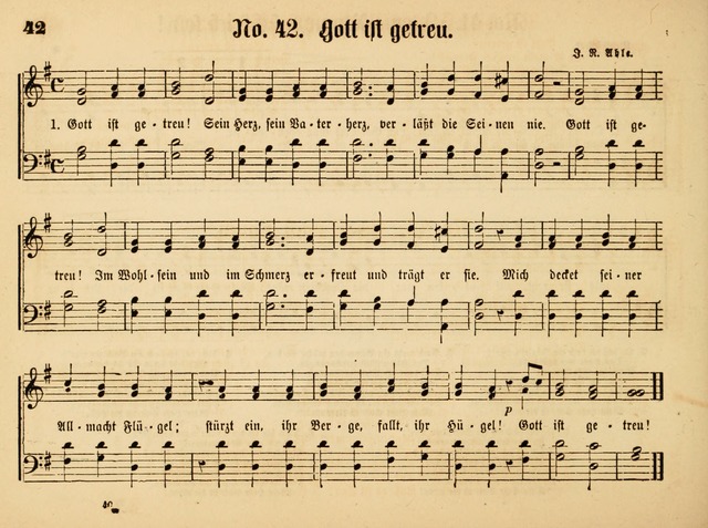 Sonntags-Schul-Harfe: sammlung drei- und vierstimmiger Lieder, Choräle und Responsorien: der Jugend der deutschen evang.-lutherischen Kirche in Amerika (Neuestes Aufl.) page 36