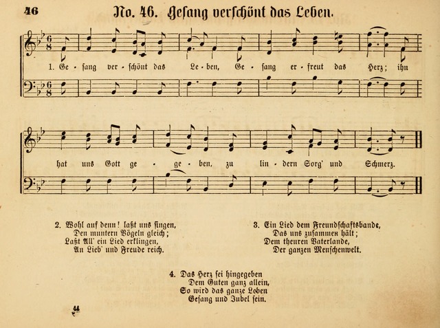 Sonntags-Schul-Harfe: sammlung drei- und vierstimmiger Lieder, Choräle und Responsorien: der Jugend der deutschen evang.-lutherischen Kirche in Amerika (Neuestes Aufl.) page 40