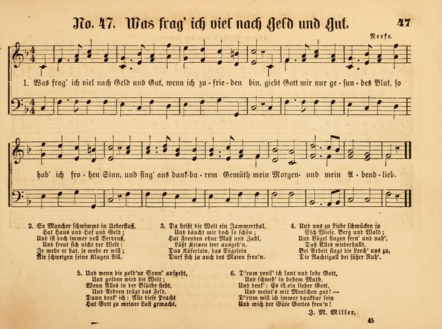 Sonntags-Schul-Harfe: sammlung drei- und vierstimmiger Lieder, Choräle und Responsorien: der Jugend der deutschen evang.-lutherischen Kirche in Amerika (Neuestes Aufl.) page 41