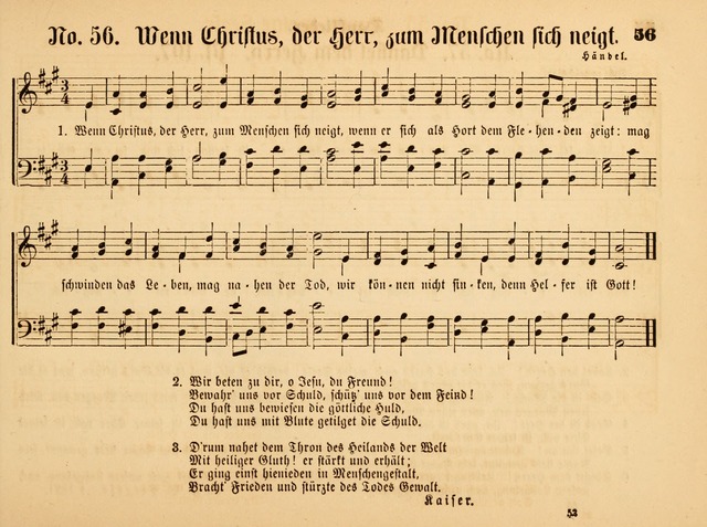 Sonntags-Schul-Harfe: sammlung drei- und vierstimmiger Lieder, Choräle und Responsorien: der Jugend der deutschen evang.-lutherischen Kirche in Amerika (Neuestes Aufl.) page 49