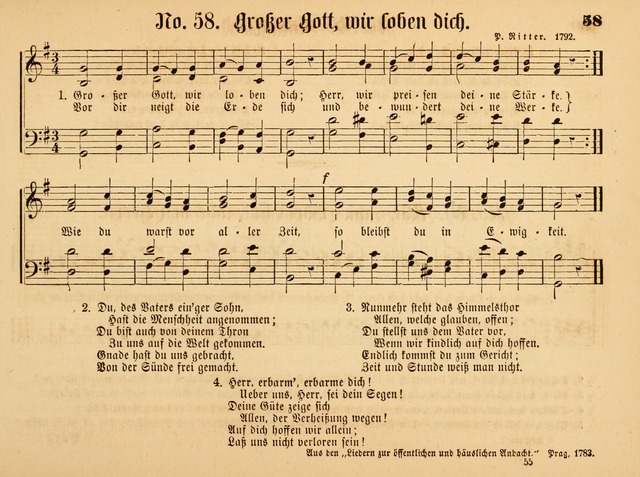 Sonntags-Schul-Harfe: sammlung drei- und vierstimmiger Lieder, Choräle und Responsorien: der Jugend der deutschen evang.-lutherischen Kirche in Amerika (Neuestes Aufl.) page 51